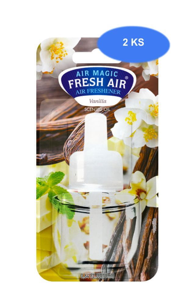 Fresh Air náhradná náplň elektrického osviežovača 19 ml Vanilla (2 ks)